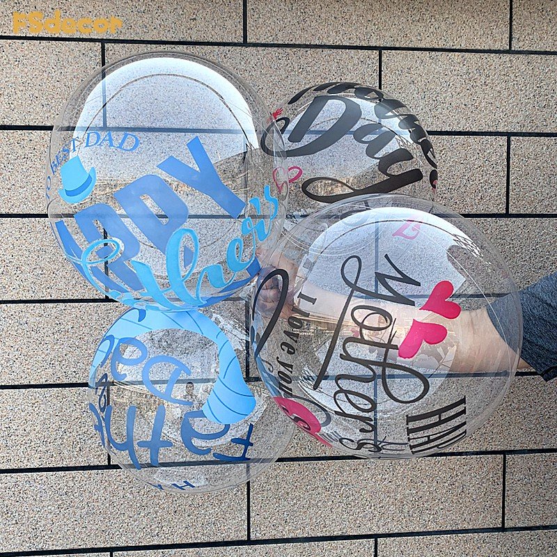 Transparent Bobo Balloon Inflatable Helium Globos Father's Day Birthday ...