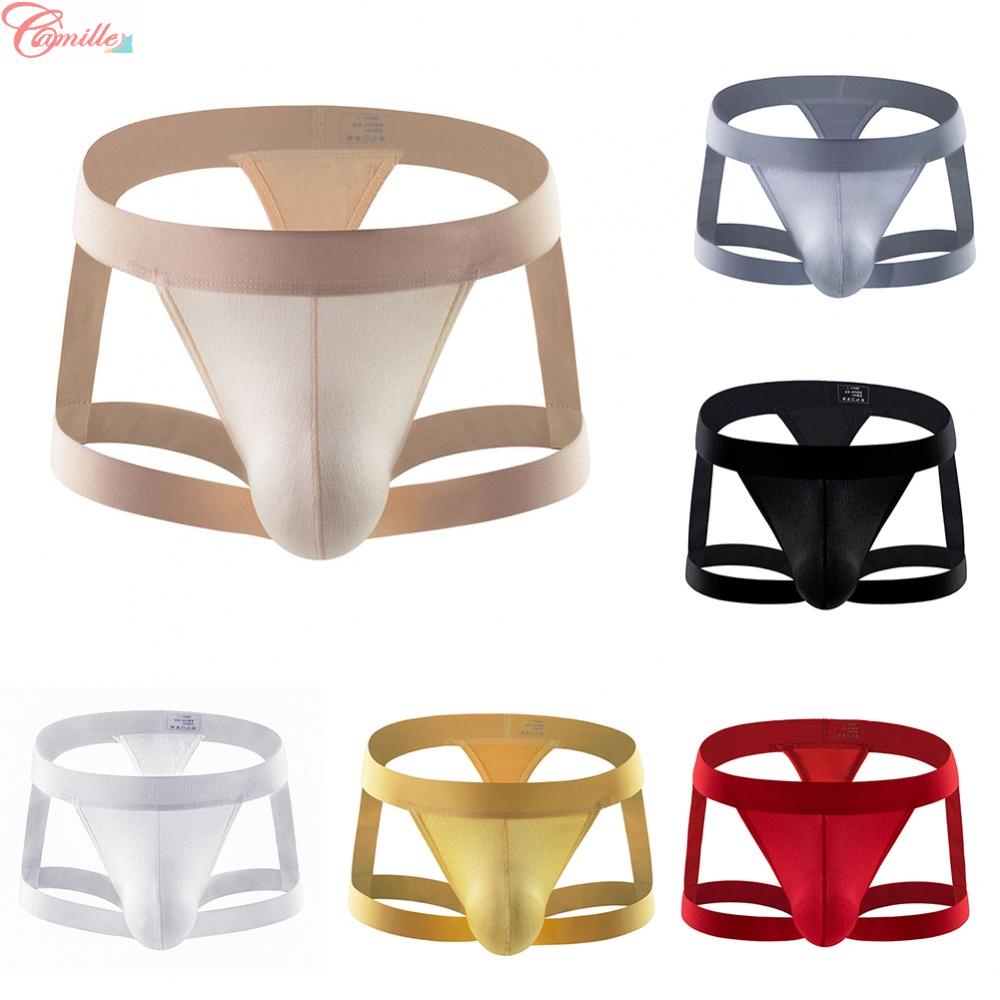Erotic String With Jockstrap Pouch Penis For Men / Cotton Underwear With Elastic Leg Strap main image 0