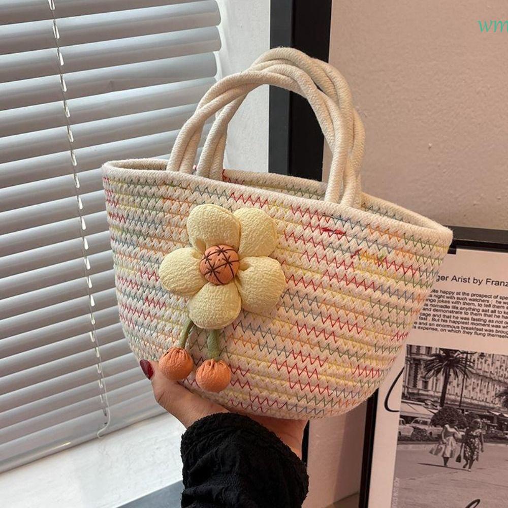 WMES1 Women Handbag Travel Casual Tote Bag Stereoscopic Flower Beach ...