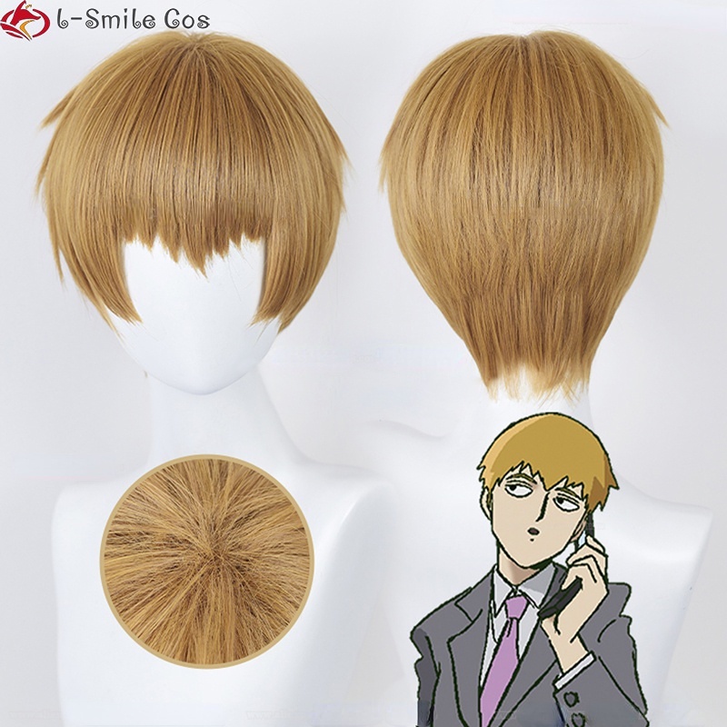 Misscoo Anime Mob Psycho 100 Season 3 Reigen Arataka Cosplay Wig Dark ...