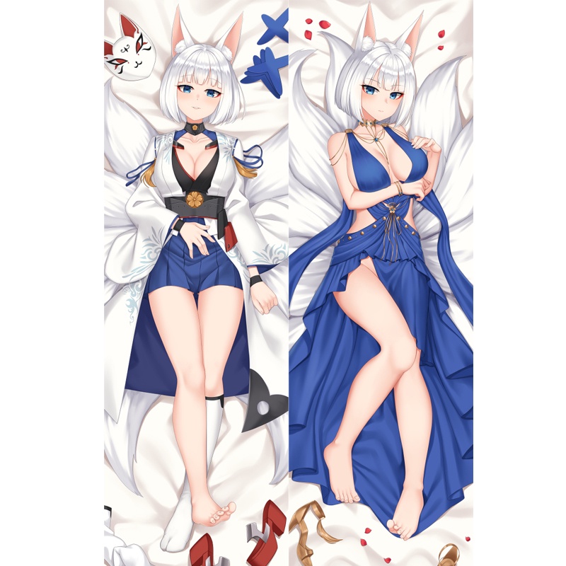 Anime Azur Lane Ijn Takao Atago Uss Laffey Throw Pillow Cover Hugging Body Pillowcase Otaku