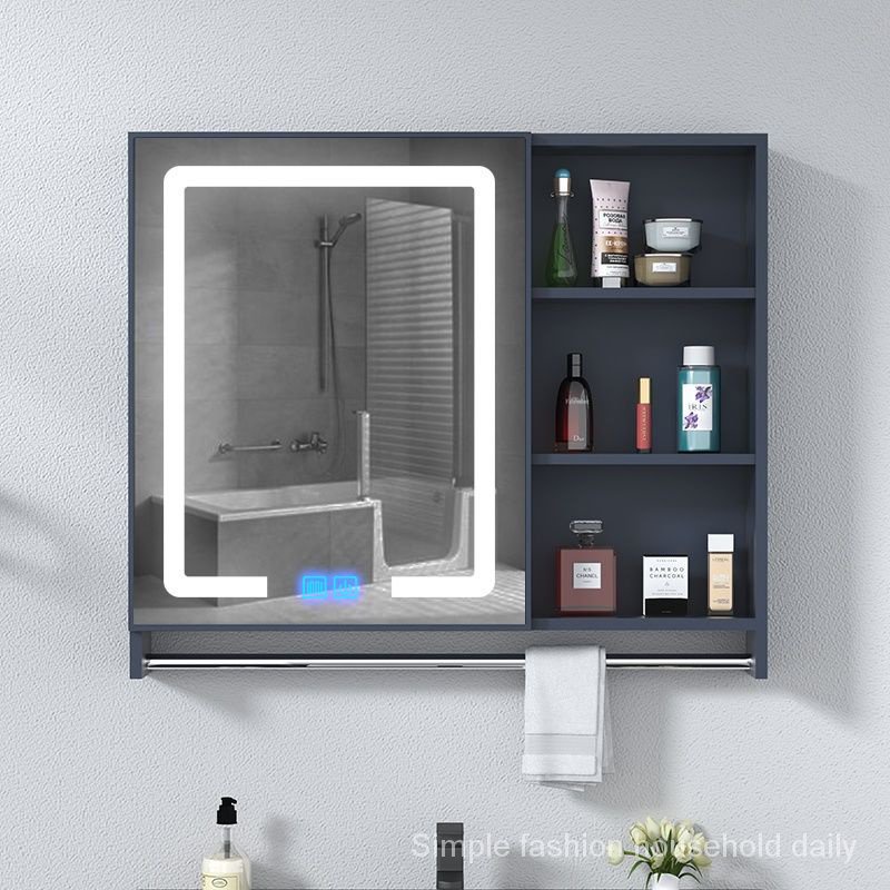 Wall-mounted wall-mounted simple storage bathroom cabinet space ...