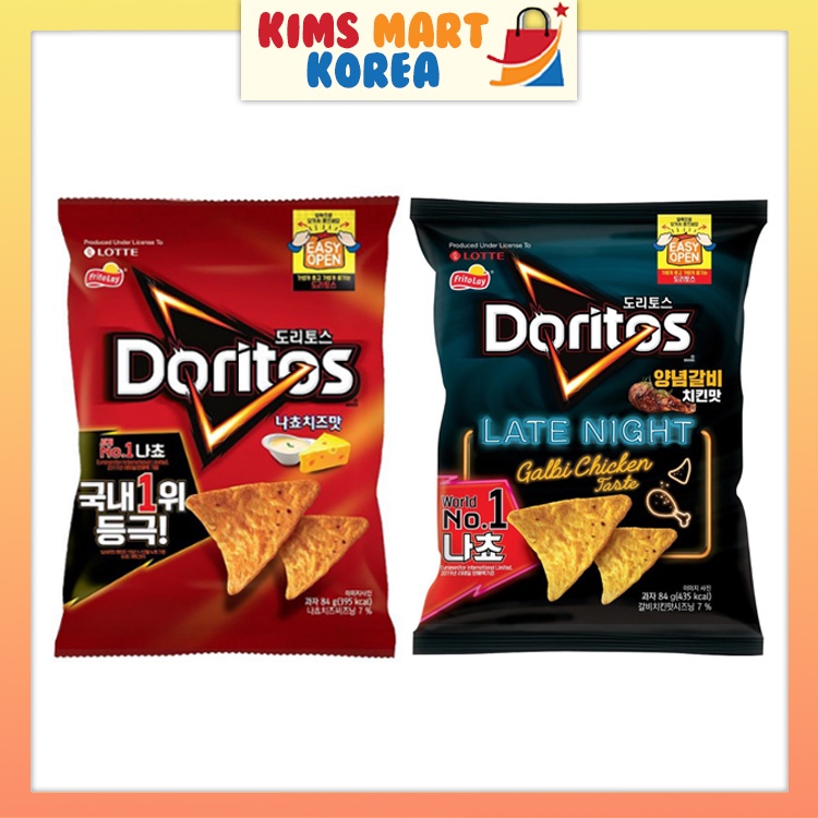 Lotte Korean Doritos Nacho Chip Nocho Cheese, Oven Roasted Chicken