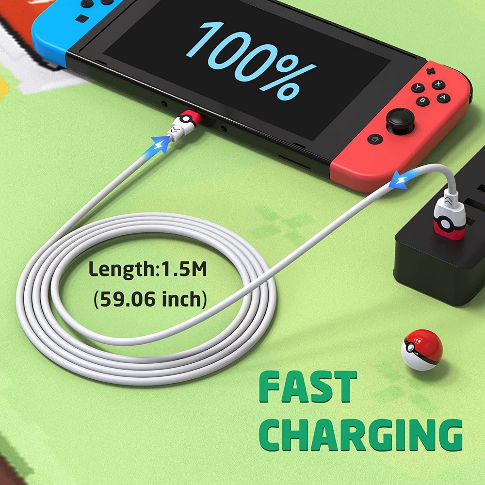 1.5M USB To Type C Charging Cable for Nintendo Switch & Switch OLED