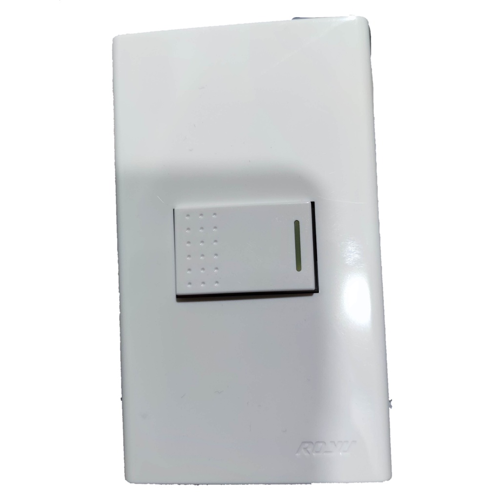 Royu 1 Gang 1 Way Switch with Plate Wide Series 10A 250V - RWP1/RWS1A ...