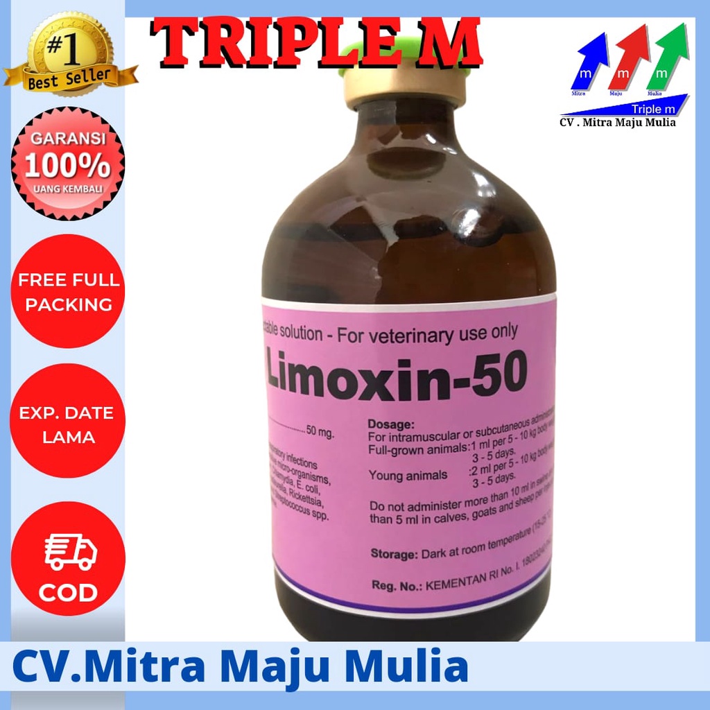 Limoxin 50 contains 100 ml Broad Spectrum Veterinary Antibiotic ...