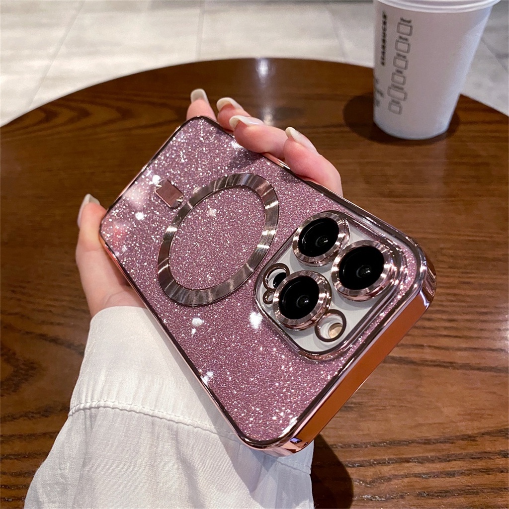 Luxury metal magnetic case iPhone 14 Pro Max 14 Plus case iPhone 13 12