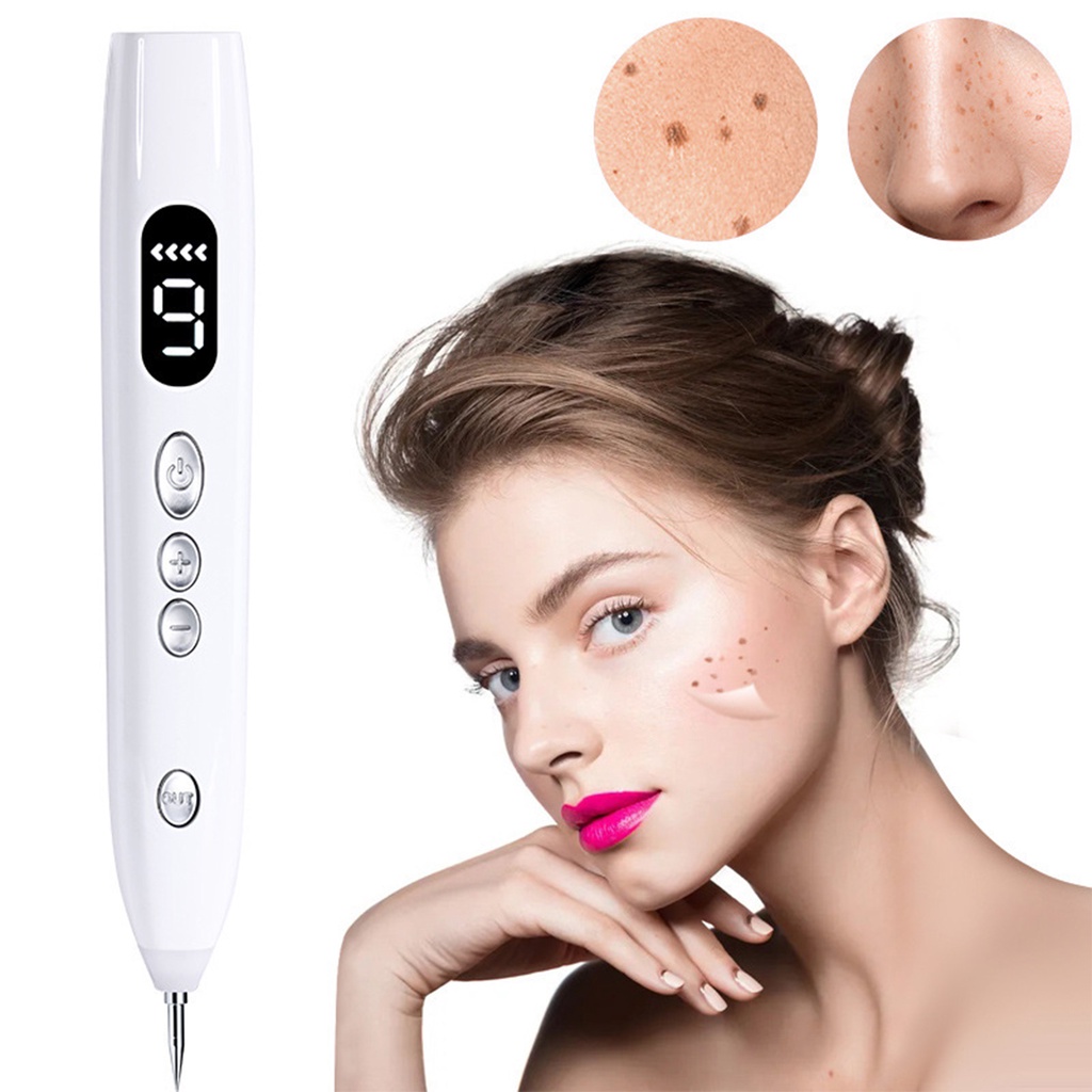 Electric Wart Remover LCD Eraser Pen Papillomas Laser Removal Freckle ...