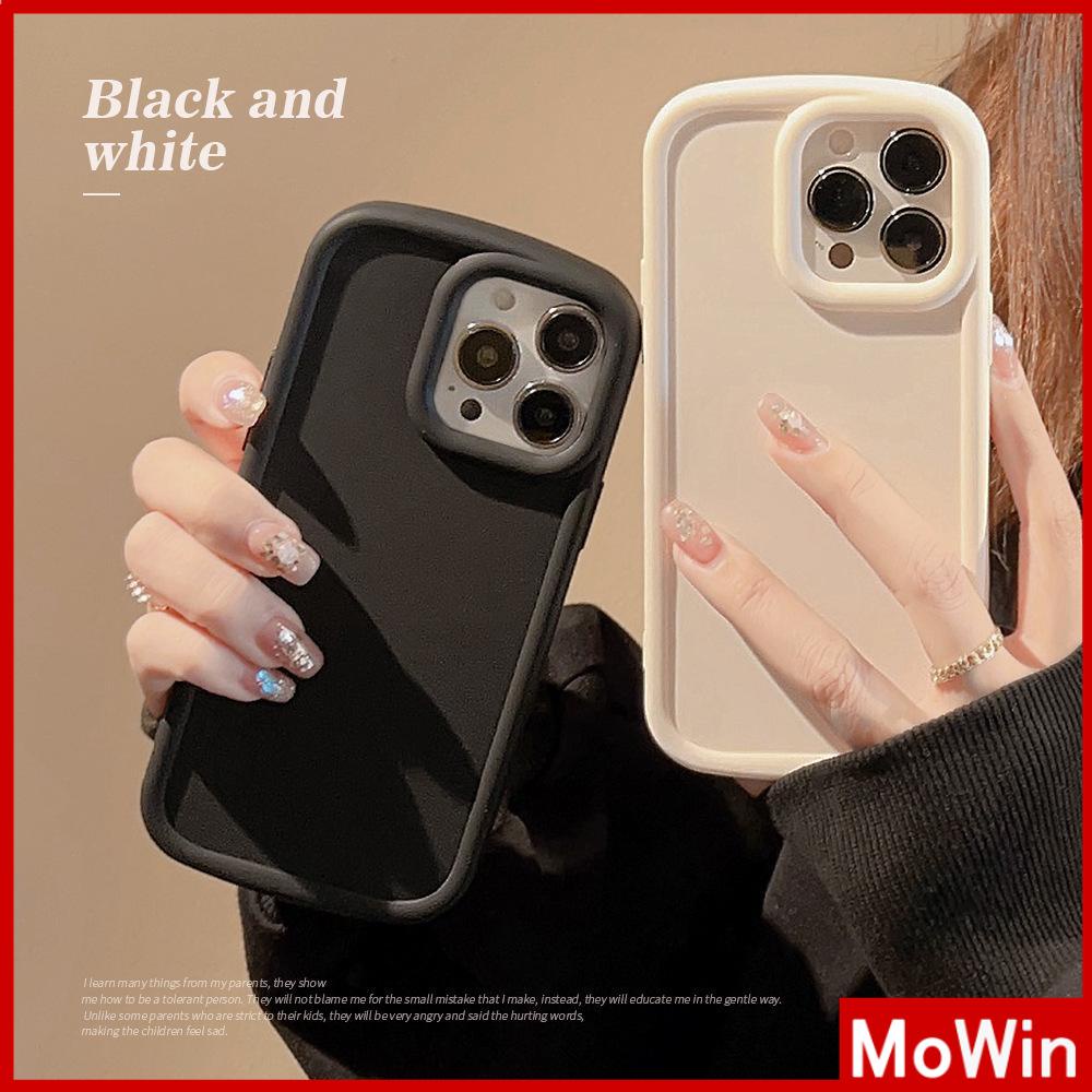 For iPhone 14 Pro Max iPhone Case Matte Skin Feel Black White Airbag
