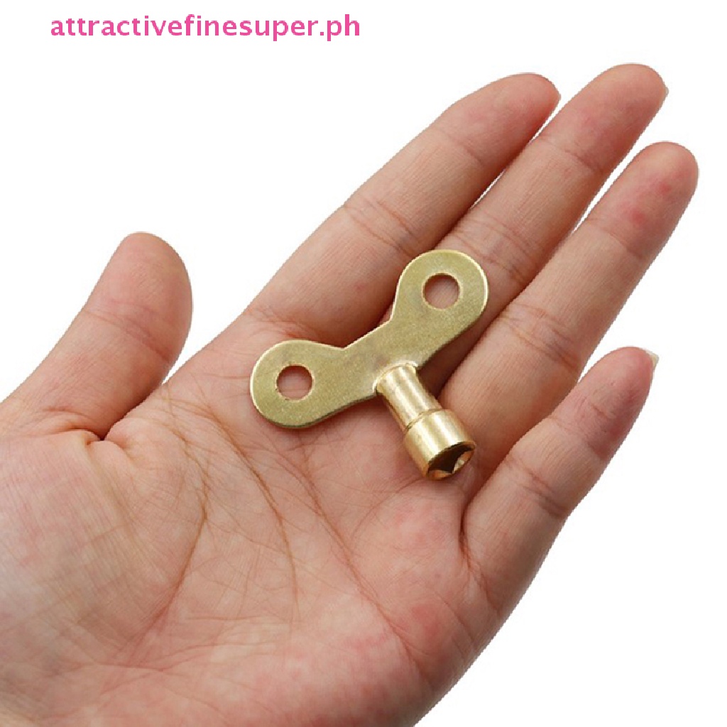 AFS 2pcs Bleed Key Square Socket Faucet Keys Water Tap Brass Radiator