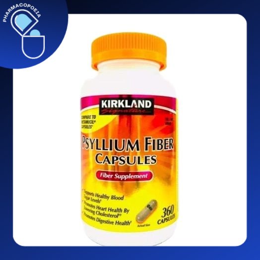 Pharmacopoeia Kirkland Signature Psyllium Fiber Capsules Fiber