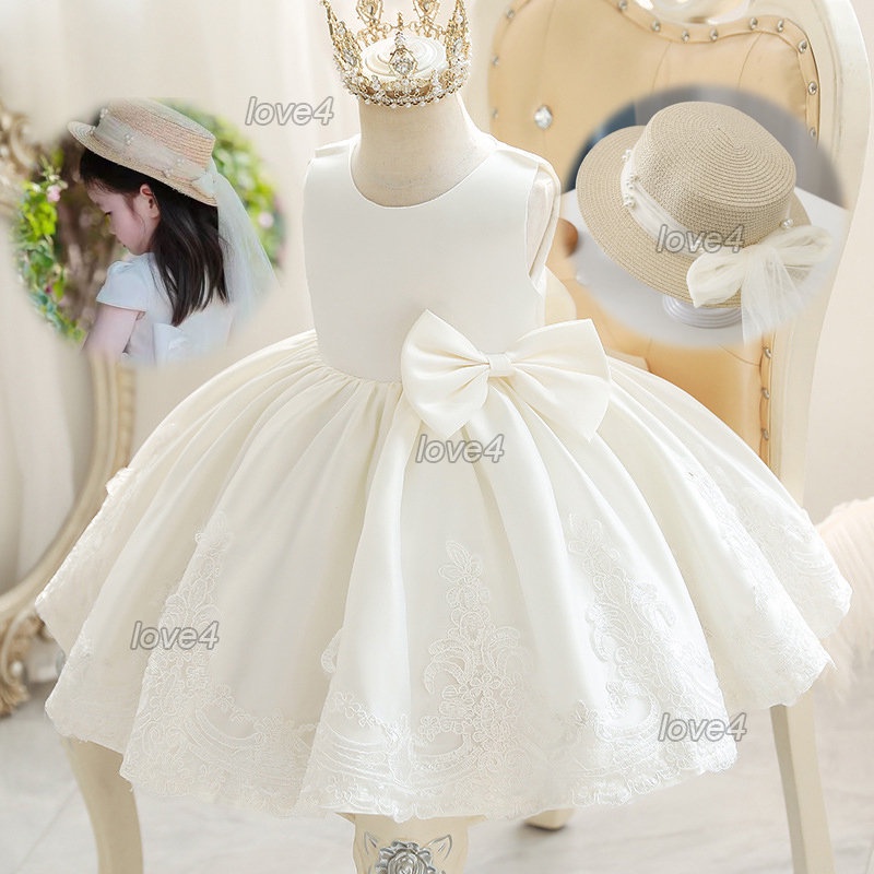 Baptismal Dress for Baby Girl White Christening Pambinyag Baby Girl