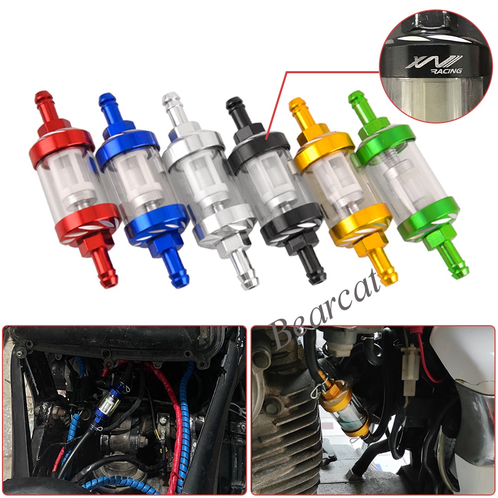Fuel Filter Universal Billet Aluminum Metal Glass Fuel Filter for