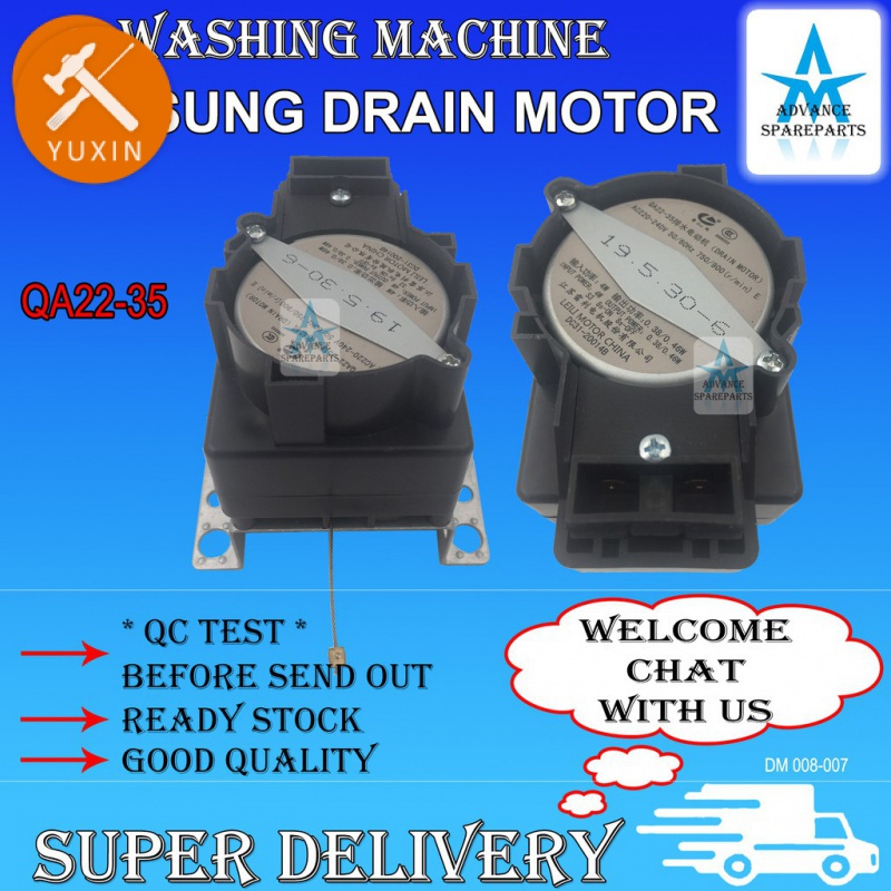 Samsung washing machine motor WA10UP , WA95U9 , WA10W9 , WA86V3 , WA10VP , WA12UP , WA13VP