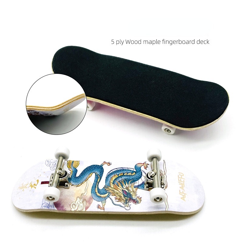 Professional Fingerboard Fingerboard Maple Rocker Double Creative Mini Skateboard Fingertip