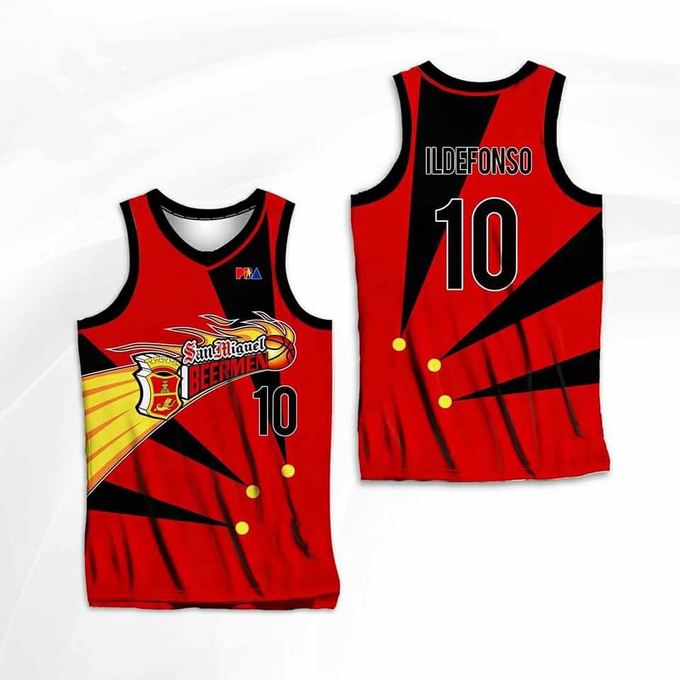 Miguel Beermen Jersey AND NUMBER Full Sublimation Basketball Jersey ...