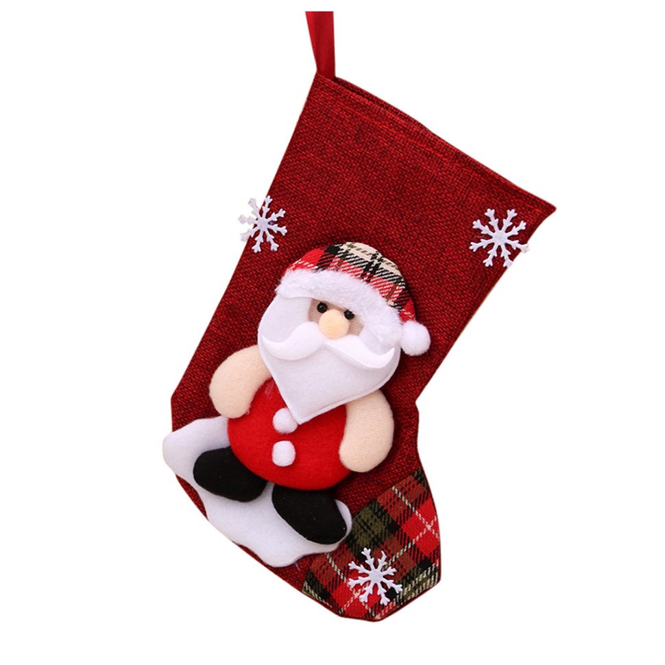 Mga Christmas Stockings Mga Regalo Bag Drawstring Snack Bag Mga Medyas 