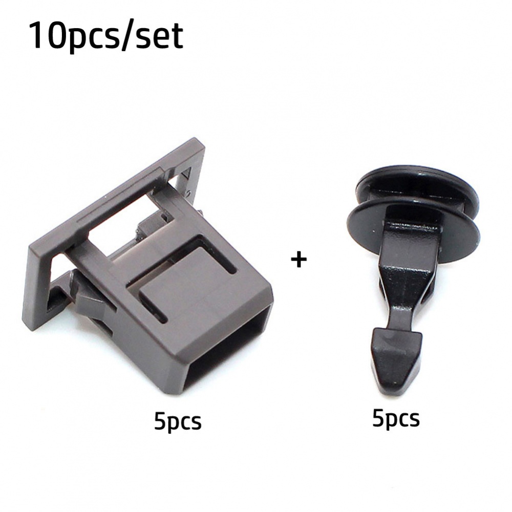 10 Pcs Black Car Engine Bulkhead Cover Striker Retainer Clips For Honda