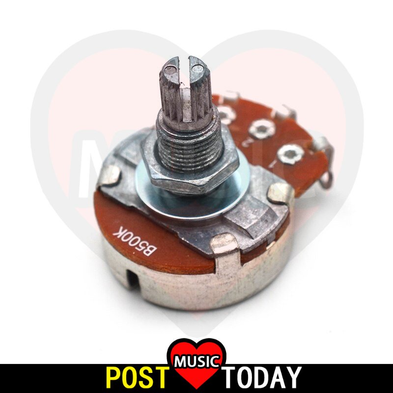 A B500K / A B250K Potentiometer Splined Pot Electric Guitar Bass Effect