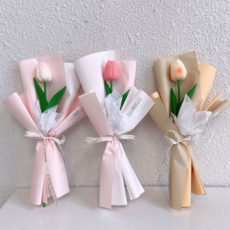 Best Gifts For Partners Creative Small Feel Tulip Bouquets Single Event ...