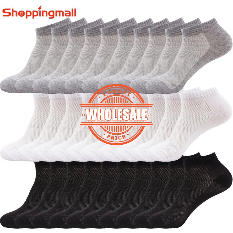 BAMBOO COOL Men's No-Show Socks Low Cut Breathable Moisture-Wicking Socks Non Slip Running Workout Casual, 6 Packs