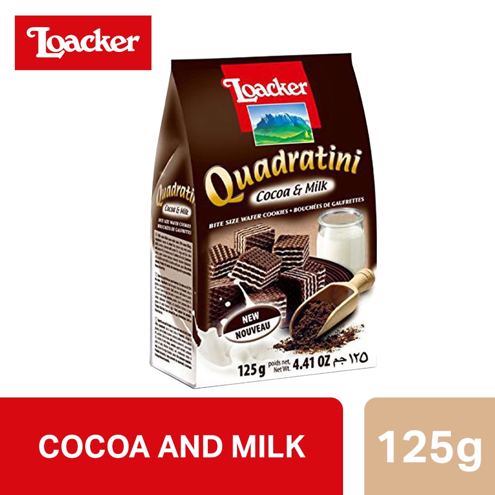 Loacker Quad Cocoa & Milk 125g | Shopee Philippines