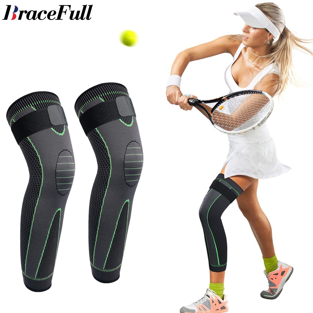 Full Leg Sleeves Long Compression Knee Sleeves Arthritis Cycling Sport  Football