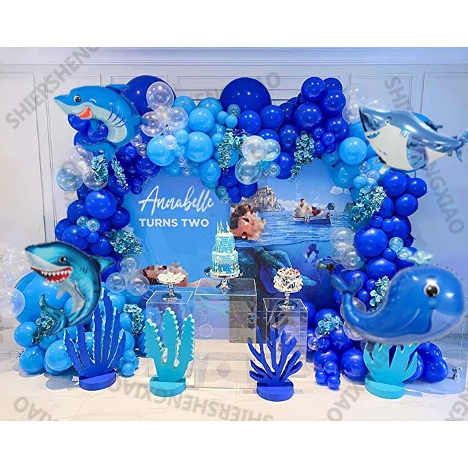 67pcs Blue Balloon Party Supplies For Parties Showers And Themes Wreath