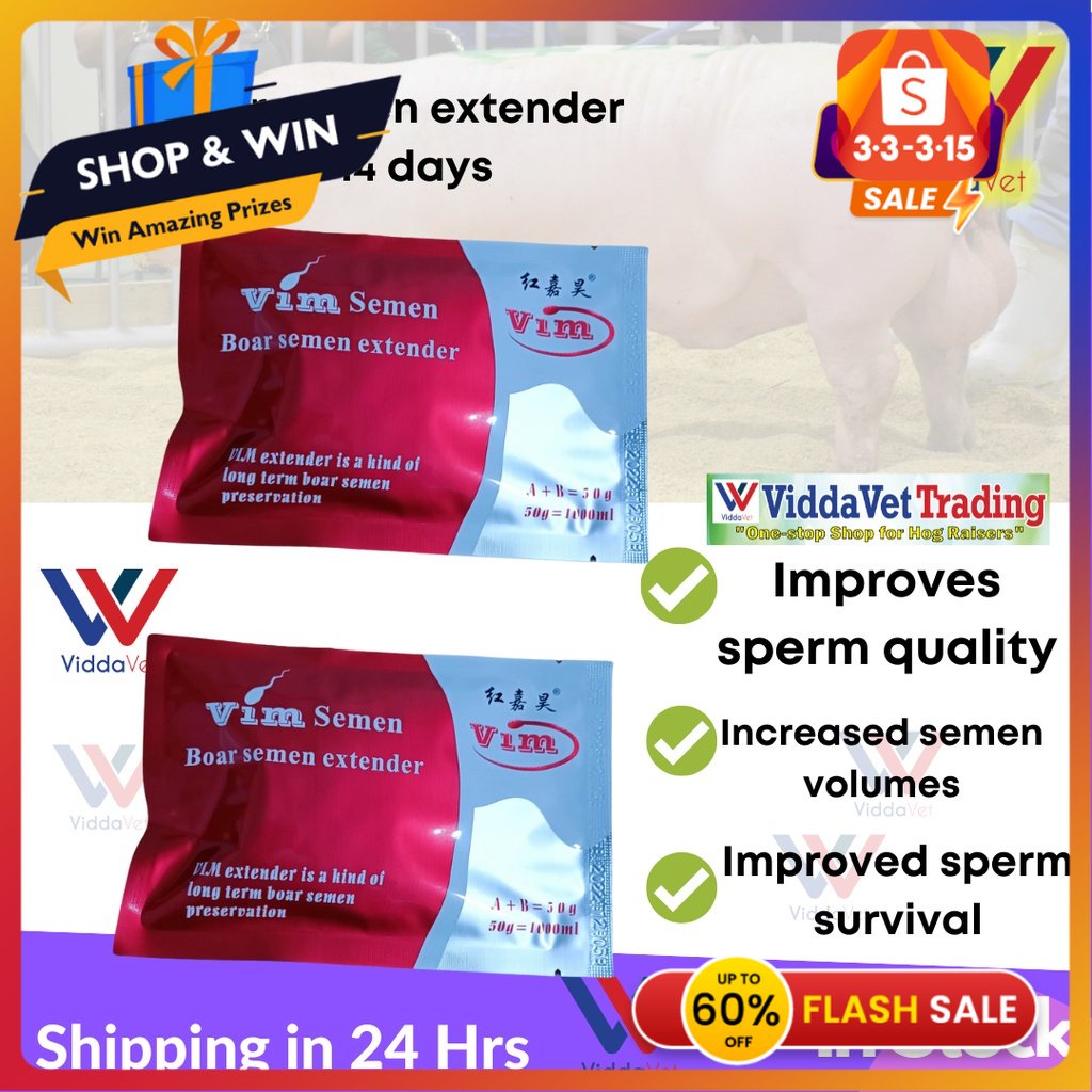 VIM BOAR AI Dilution Powder for Pig Animal Semen Nutrition Powder Boar ...