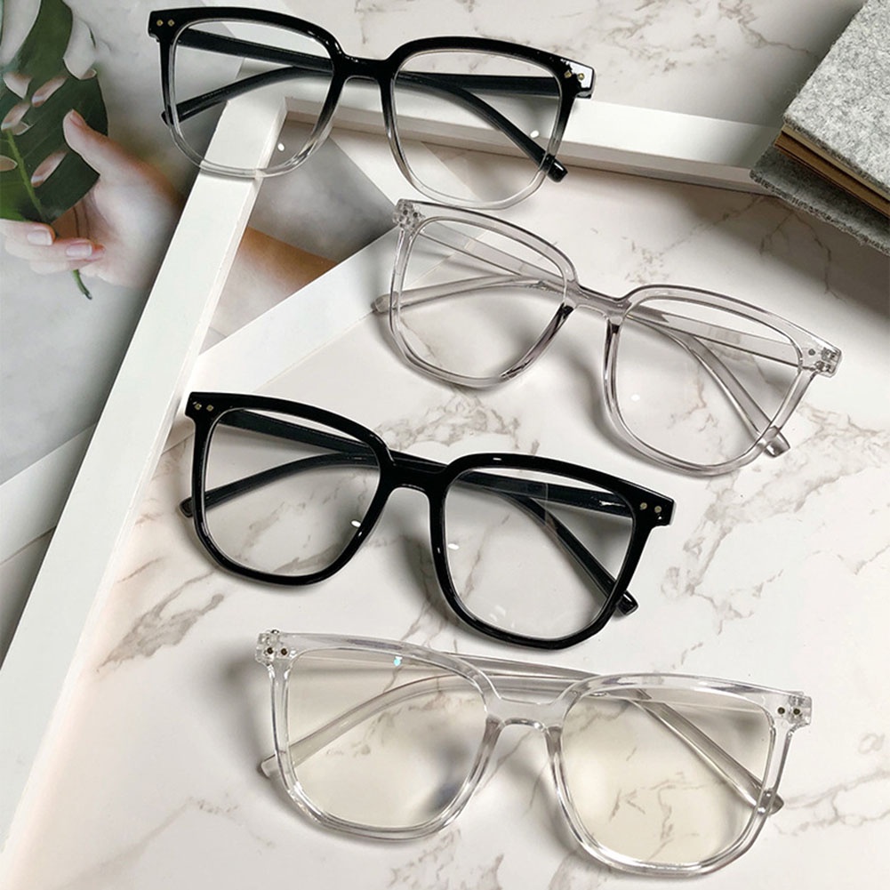 Korean Fashion Oversized Myopia Graded Eyeglasses With Graded 50 100 150 200 250 300 350 400 9932