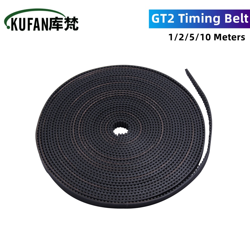 1m/2m/5m/10m/lot GT2-6mm Open Timing Belt Width 6mm GT2 Belt Rubber ...