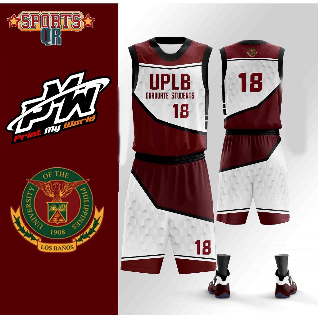 QR SPORTS Basketball Jersey Sublimation UPLB Full Sublimation for Men ...