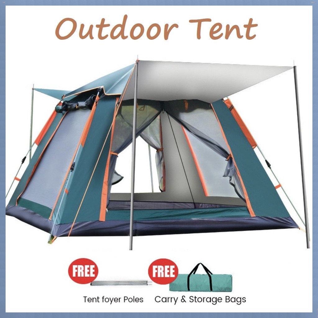 Outdoor Tent for 68 Persons Camping Tent Family Tent Automatic Double