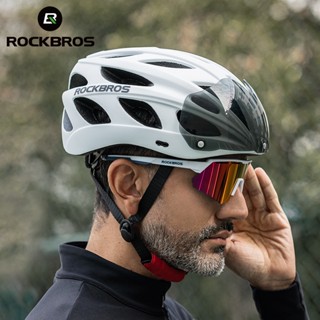 Rockbros Cycling Helmet Large Size Adjustable Detachable Goggles Road Mountain Bike Hlemet Breathable Bicycle Helmet Bike Accessories Men Women 58 65 cm Shopee Philippines