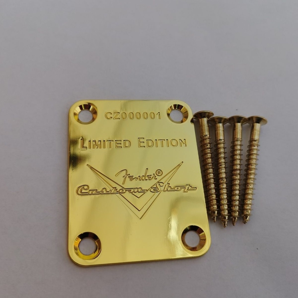 Fender Metallor Guitar Neck Plate Standard 4 Holes with ST TL Style