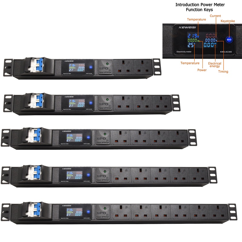 PDU intelligent display power distribution device power board British ...