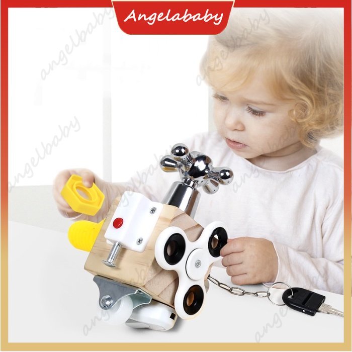1Pc Activity Busy Cube for Kids Lock Box Busy Board Baby Travel Toy