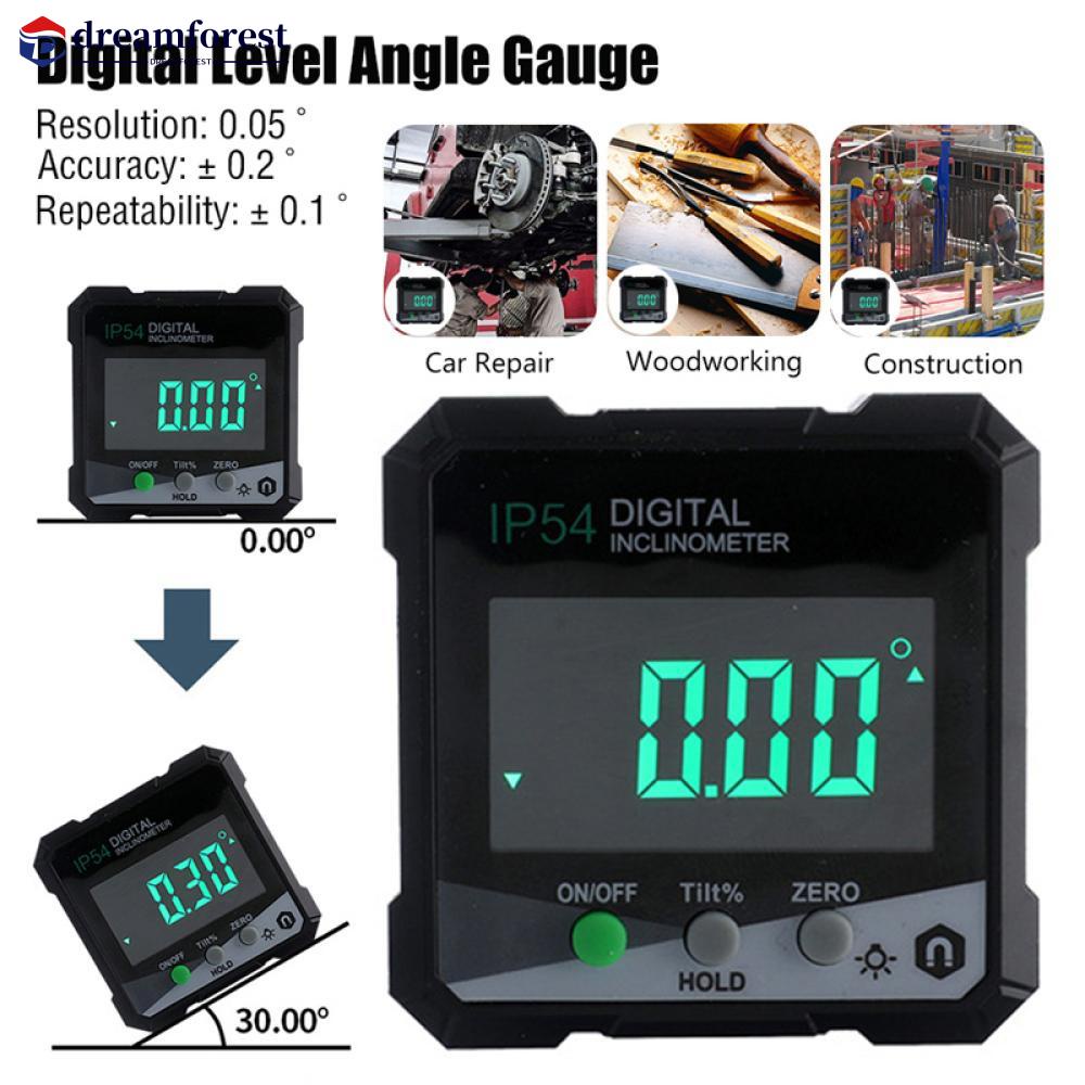 DREAMFOREST Digital Level Angle Gauge 360 Mini Measuring Inclinometer ...
