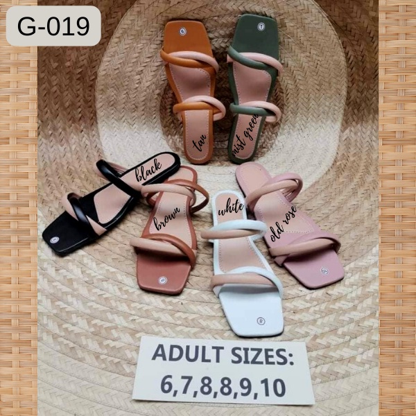 Blooming Fashion Ladies Flat Sandals Hard Sole G 19 Shopee