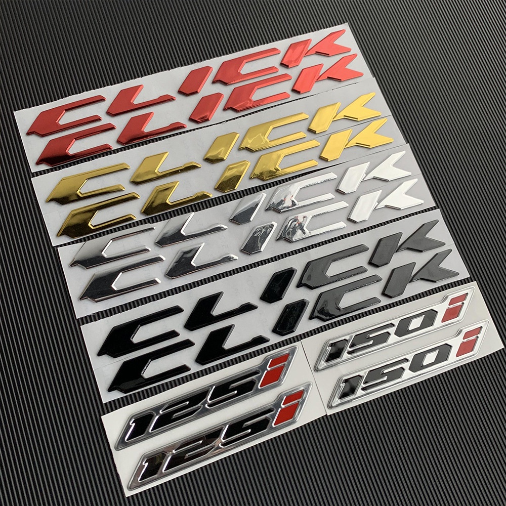 1Pair Honda CLICK 125 150i Motorcycle Modified Soft Rubber Sticker 3D ...
