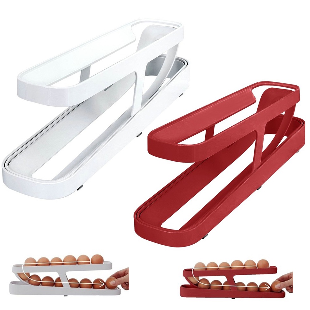 Automatic Eggs Storage Box Rolling Eggs Holder Basket Container