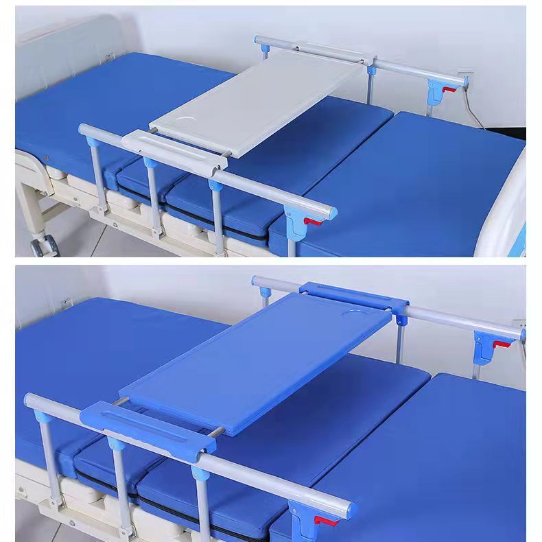 ABS Retractable Dinning Board Nursing Bed Mobile Dining Table Stand