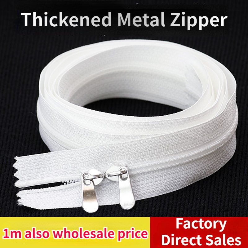 1.5/1.2/1m Continuous Zipper for Backpack Bag Quilt Cover Zipper