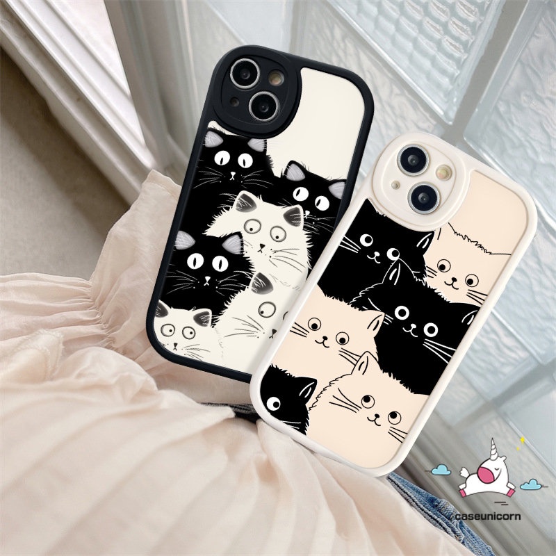 Cute Cartoon Cat Phone Case Compatible for iPhone 11 14 12 13 Pro Max