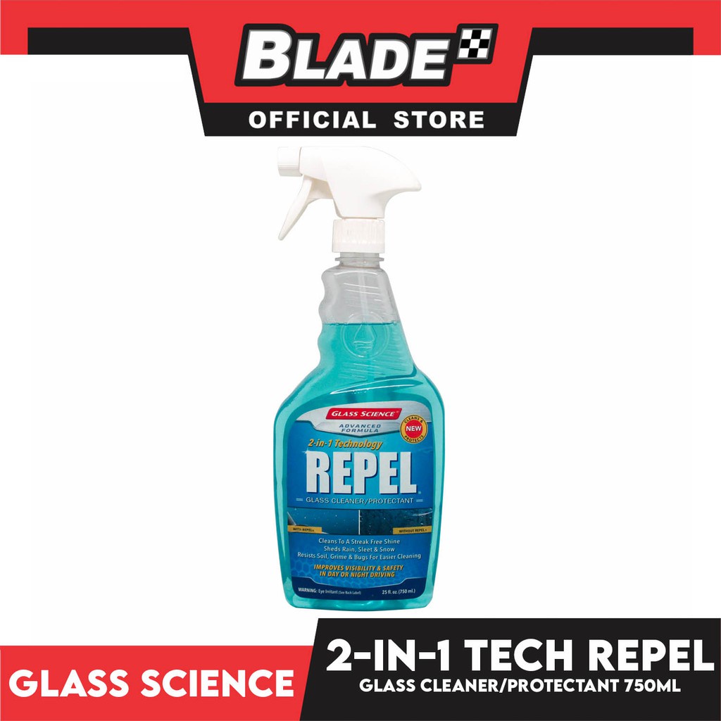 Glass Science 2-in-1 Technology Repel Glass Cleaner/Protectant 750ml ...
