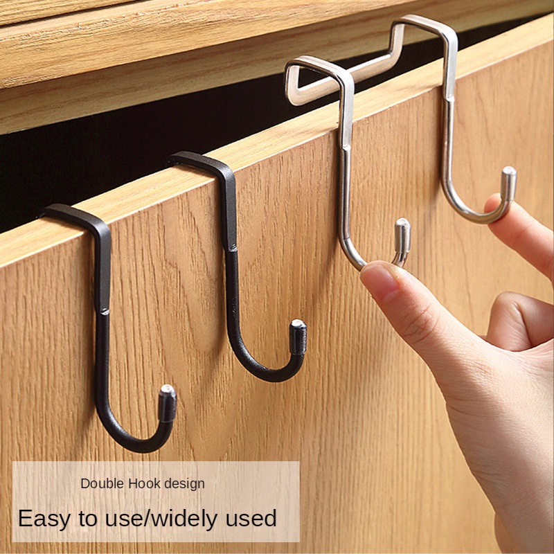 Over Cabinet Hook, Stainless Steel Double S-Shaped Hook Door