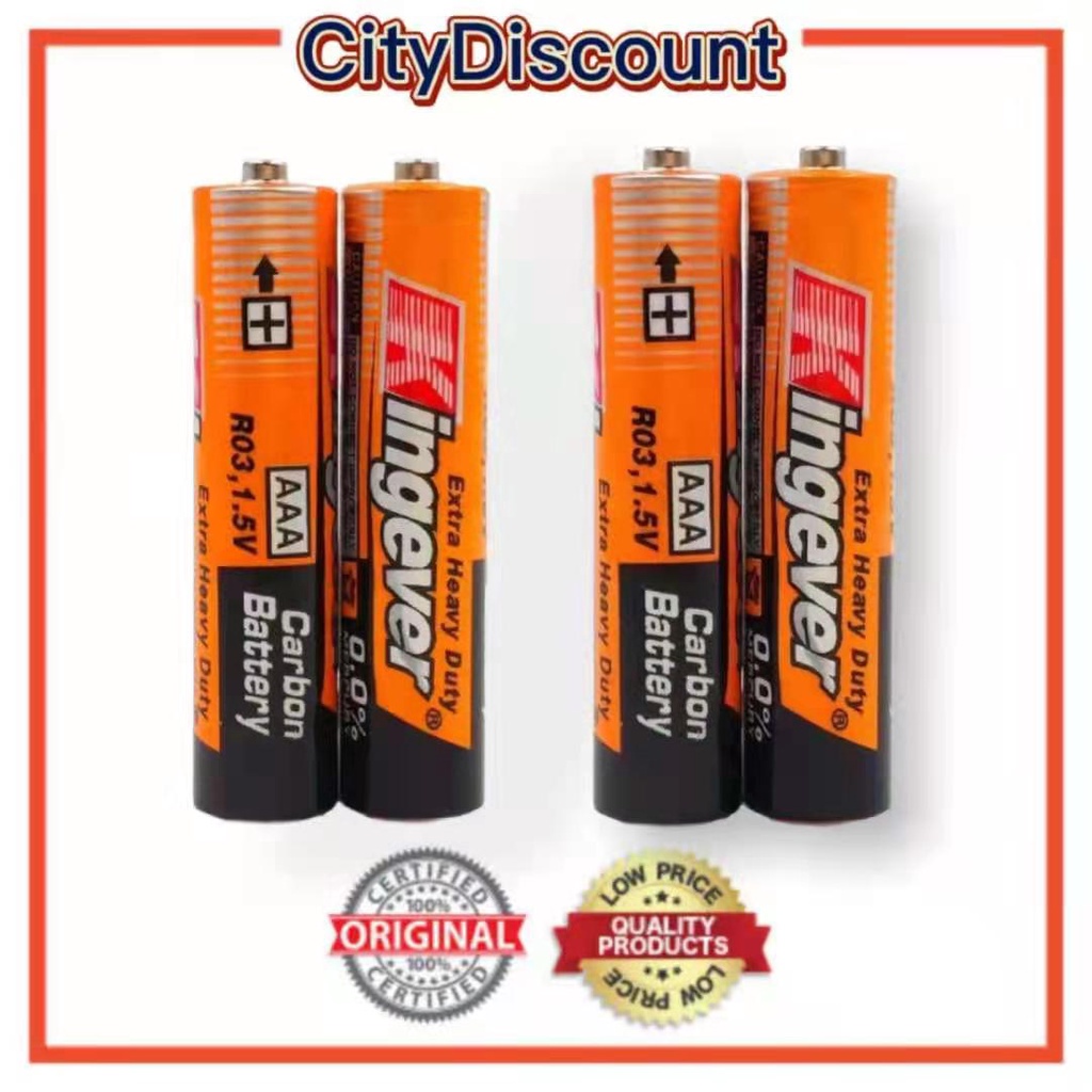 COD Kingever Battery 4pcs Double A Battery Triple A Battery AA 2A / AAA ...
