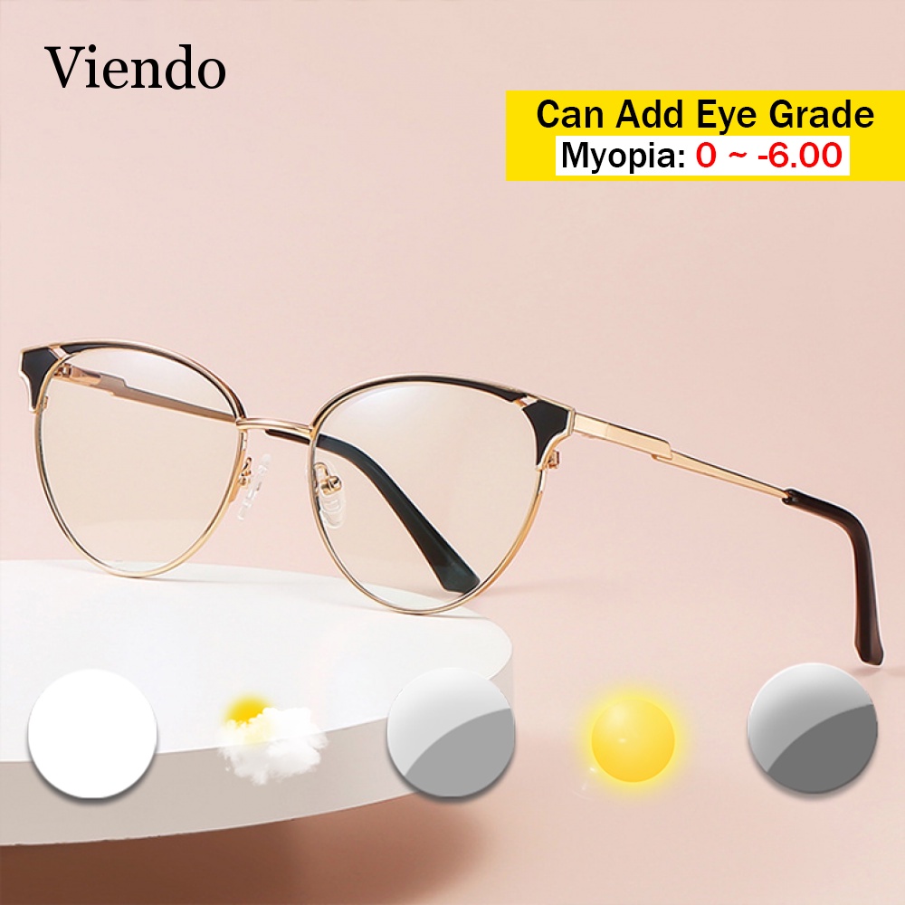 Anti Radiation Eyeglass Photochromic Eye Graded Glasses For Women Men Anti Blue Light Uv400 9052