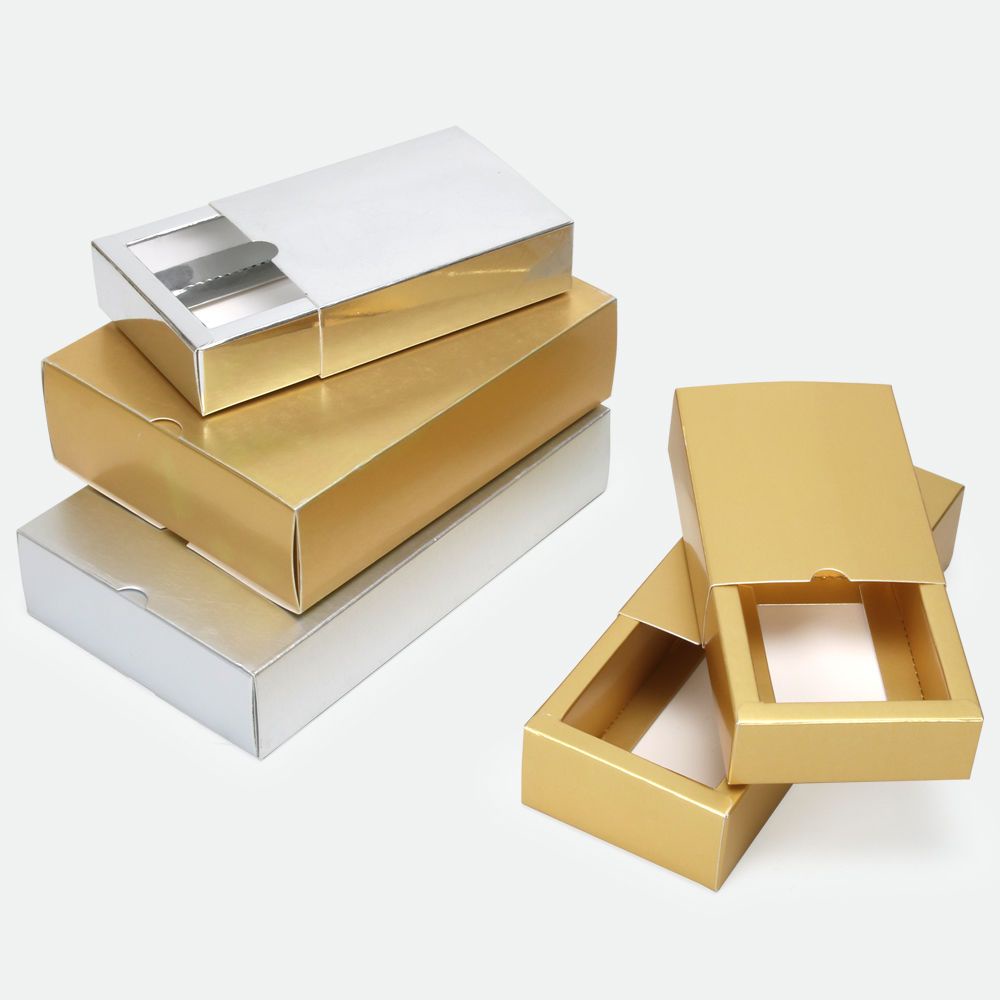 Drawer Carton Gold Silver High-End Packaging Box Gift Paper Box ...