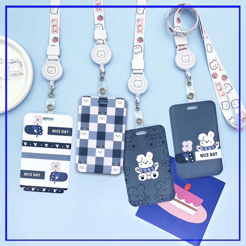 Cartoon Rabbit Bank ID Credit Card Holder Students Bus Card Case ...